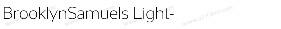BrooklynSamuels Light字体转换